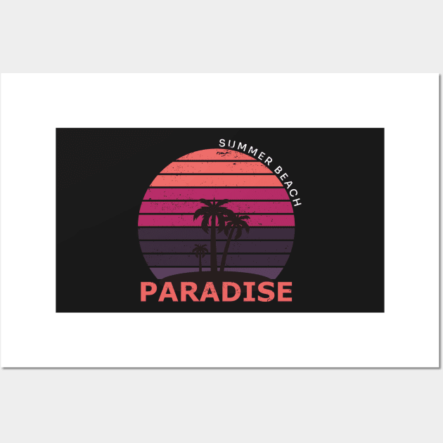 Summer beach paradise Wall Art by Misfit04